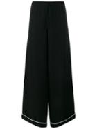 Valentino Wide-leg Silk Trousers