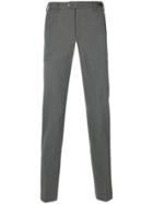 Pt01 Fitted Tailored Trousers - Grey