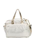 Roberto Cavalli Junior Logo Print Changing Bag - White