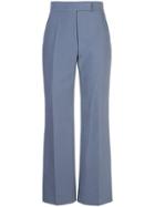 Partow High-rise Straight Trousers - Blue