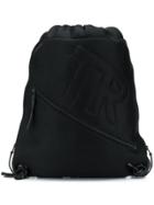 Trippen Tr Drawstring Backpack - Black