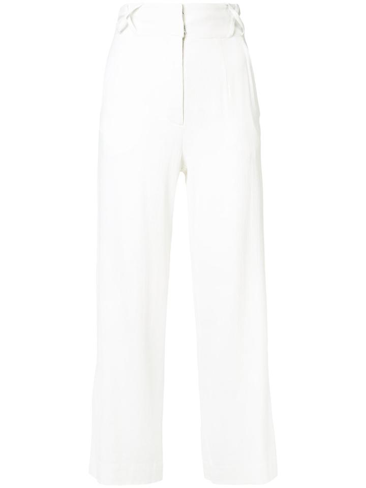 Nicole Miller Cropped Trousers - White