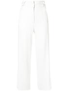 Nicole Miller Cropped Trousers - White