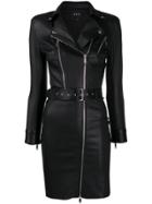 Jitrois Belted Biker Jacket-dress - Black