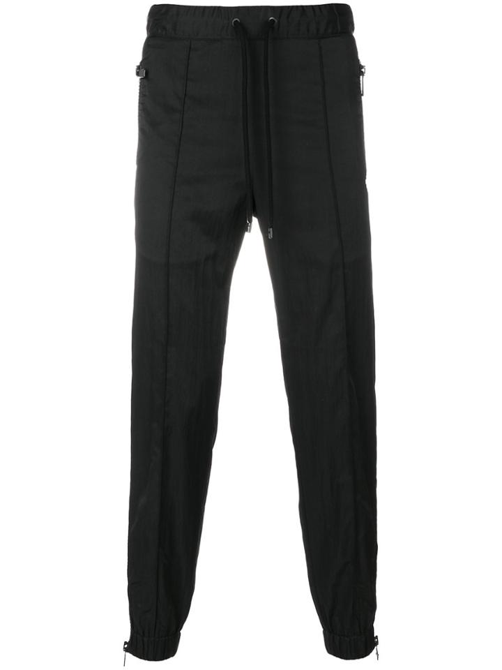 Marcelo Burlon County Of Milan Zipped Pants - Black