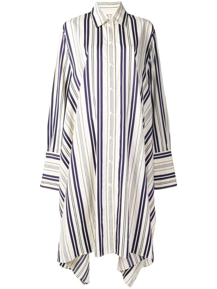Sonia Rykiel Striped Shirt Dress - Neutrals