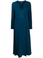 Twin-set Contrast Slip Dress - Blue