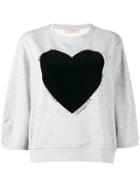 Twin-set Heart Print Sweater - Grey