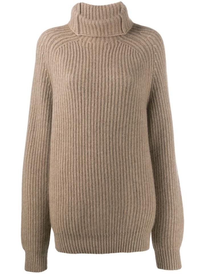 Haider Ackermann Ribbed Knit Jumper - Neutrals