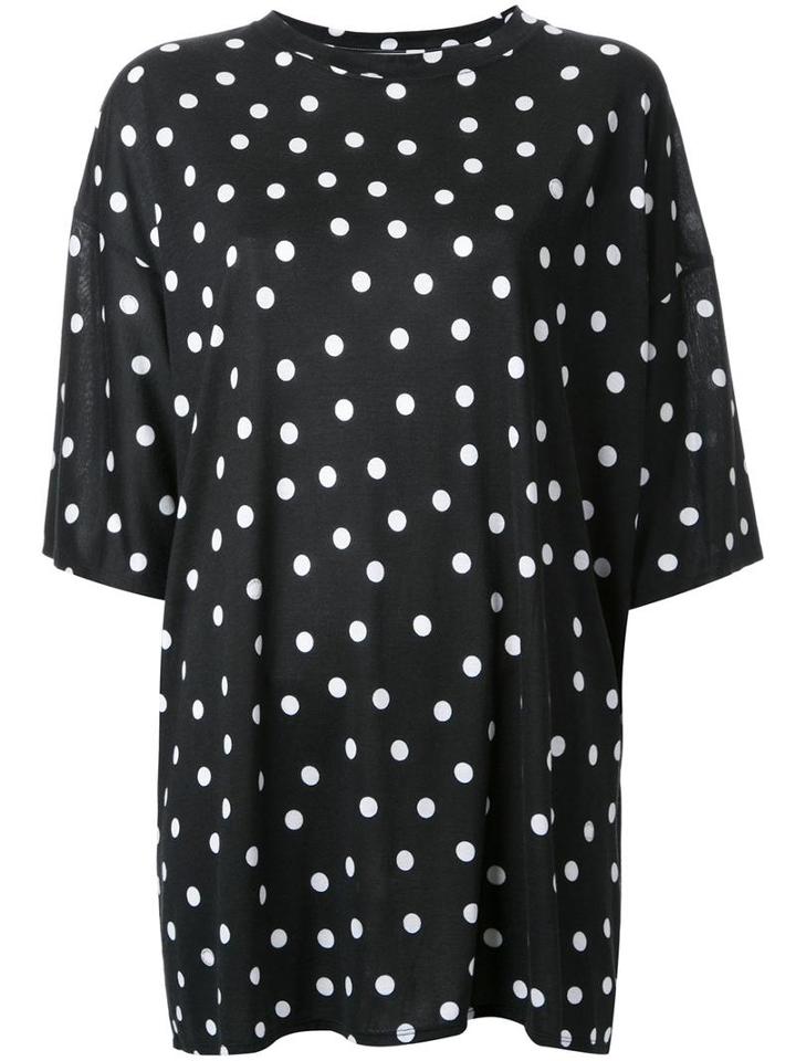 Theatre Products Polka Dots T-shirt, Women's, Black, Rayon/cotton