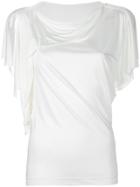 Plein Sud Draped Sleeves T-shirt - White