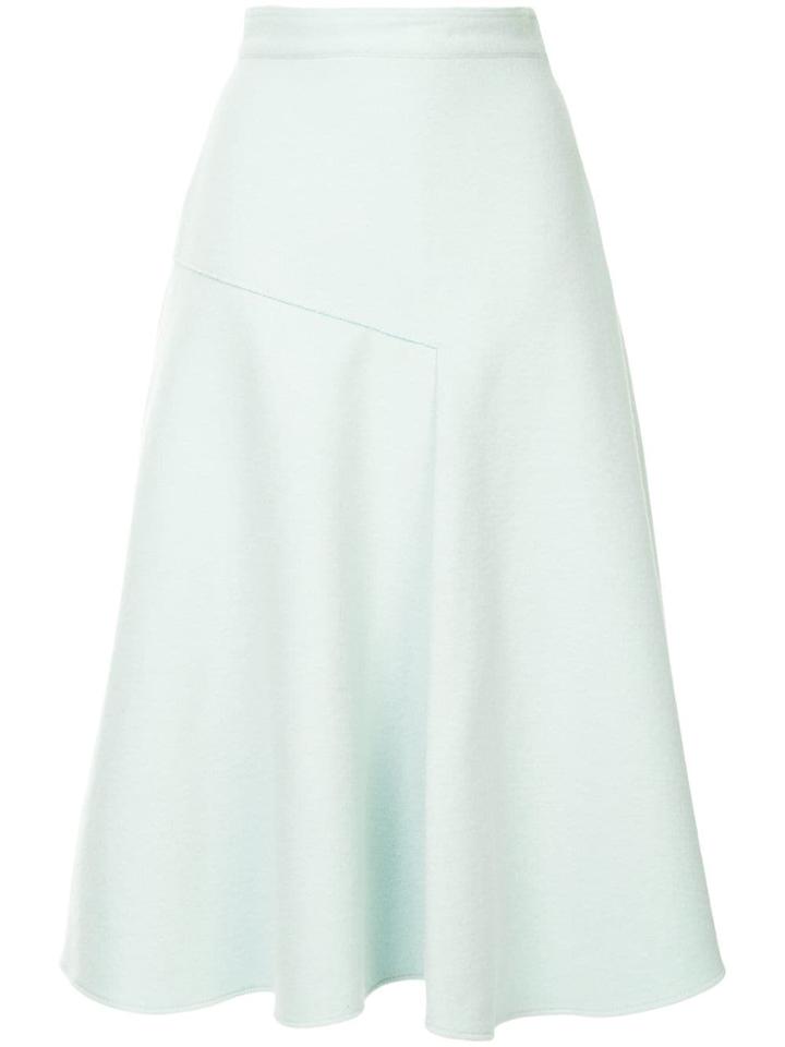 Des Prés Mid Flared Skirt - Green