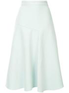 Des Prés Mid Flared Skirt - Green