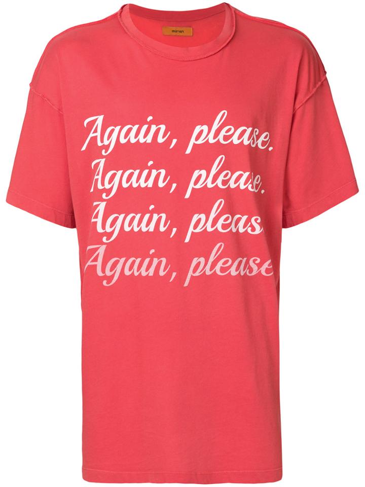 Mirror By Paura Again, Please T-shirt - Red