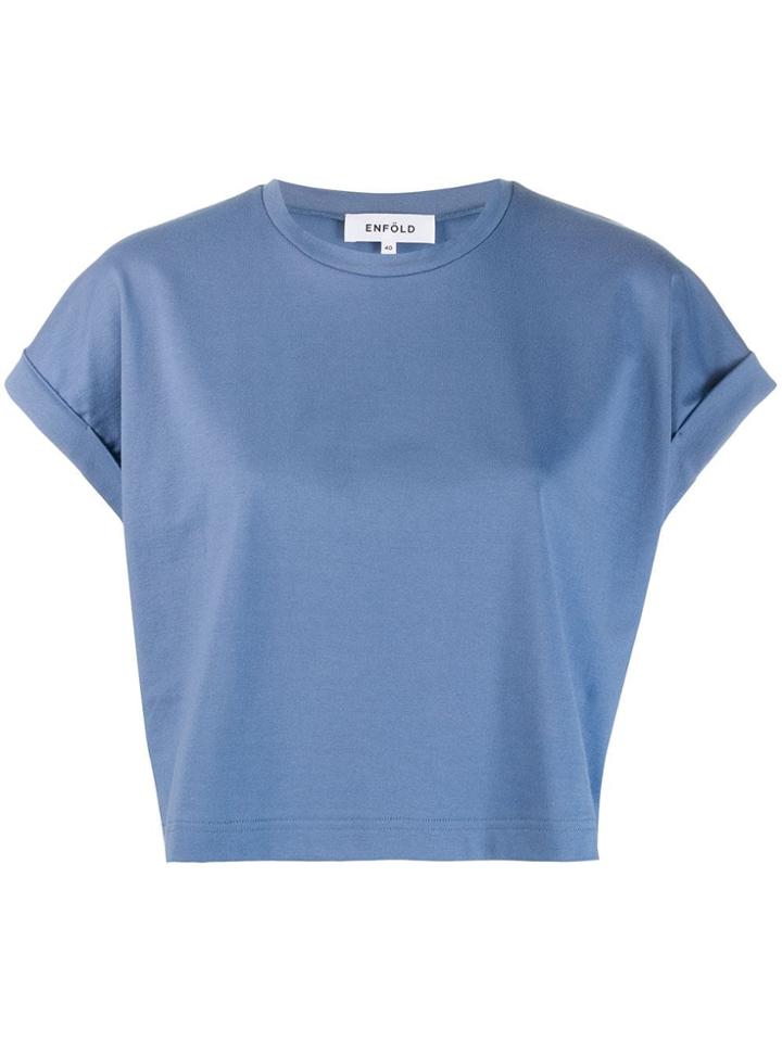 Enföld French Cropped Top - Blue