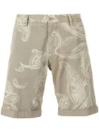 Etro - Paisley Print Bermuda Shorts - Men - Cotton/spandex/elastane - 52, Nude/neutrals, Cotton/spandex/elastane