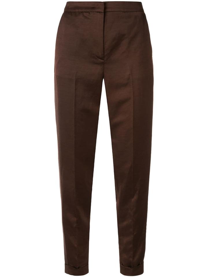 Fabiana Filippi Slim-fit Tailored Trousers - Brown