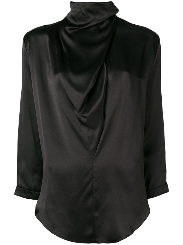 Nina Ricci Ruched Detail Blouse - Black