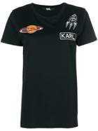 Karl Lagerfeld Space Karl Patch T-shirt - Black