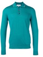 Salvatore Ferragamo Polo Sweater, Men's, Size: Xl, Green, Silk/wool