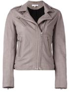 Iro 'han' Jacket, Women's, Size: 38, Grey, Lamb Skin/polyester/rayon