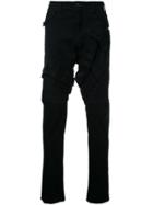 Julius Stitched Panel Jeans - Black