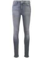 Mother Fade Effect Skinny Jeans - Grey