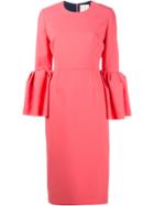 Roksanda - 'margot' Dress - Women - Silk/polyamide/polyester/acetate - 4, Pink/purple, Silk/polyamide/polyester/acetate