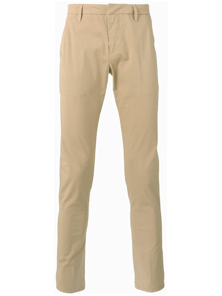 Dondup Slim-fit Chinos, Men's, Size: 32, Nude/neutrals, Cotton/spandex/elastane