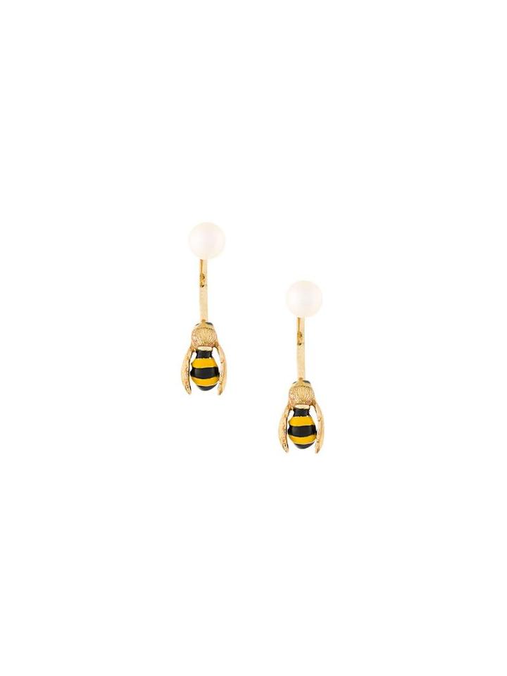 Delfina Delettrez 'to Be Or Not To Be' Earring, Women's, Metallic