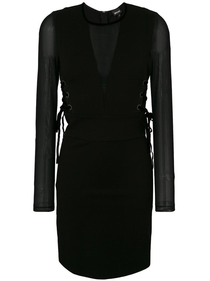 Just Cavalli Fitted Cocktail Dress - Black