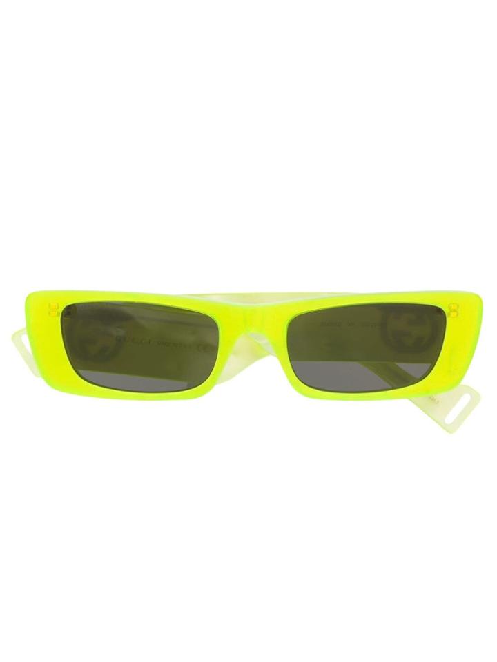 Gucci Eyewear Rectangular Sunglasses - Yellow