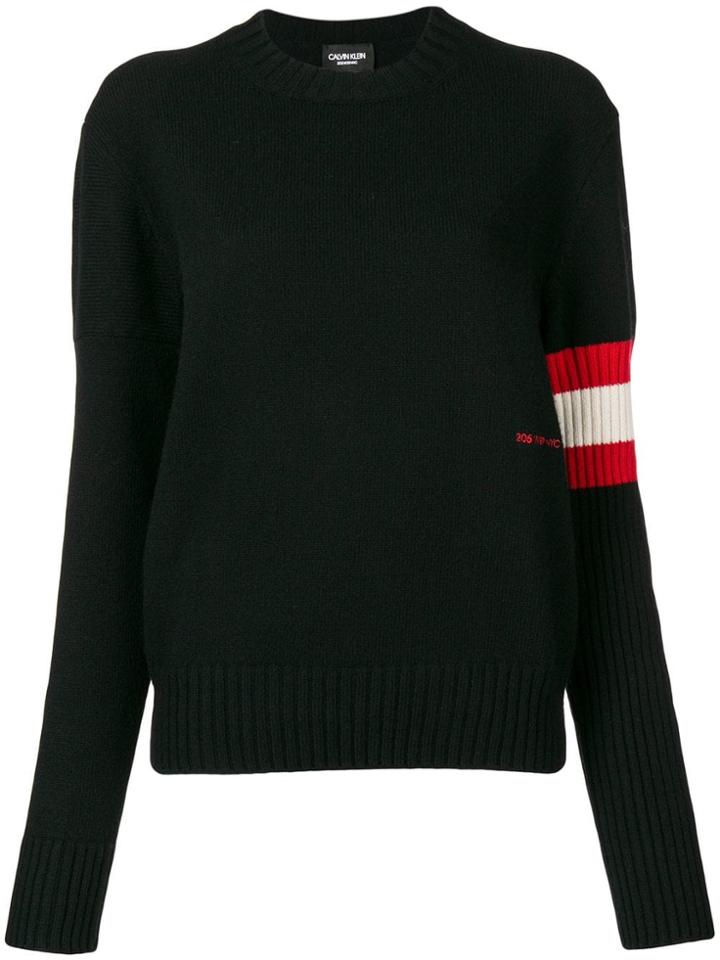 Calvin Klein 205w39nyc Colour Blocked Jumper - Black