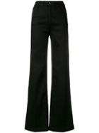 Emporio Armani Denim Palazzo Trousers - Black