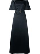 Rochas Belted Off-shoulder Gown