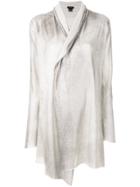 Avant Toi Longline Cardi-coat - Nude & Neutrals