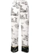 No21 Cuban Straight-cut Trousers - White