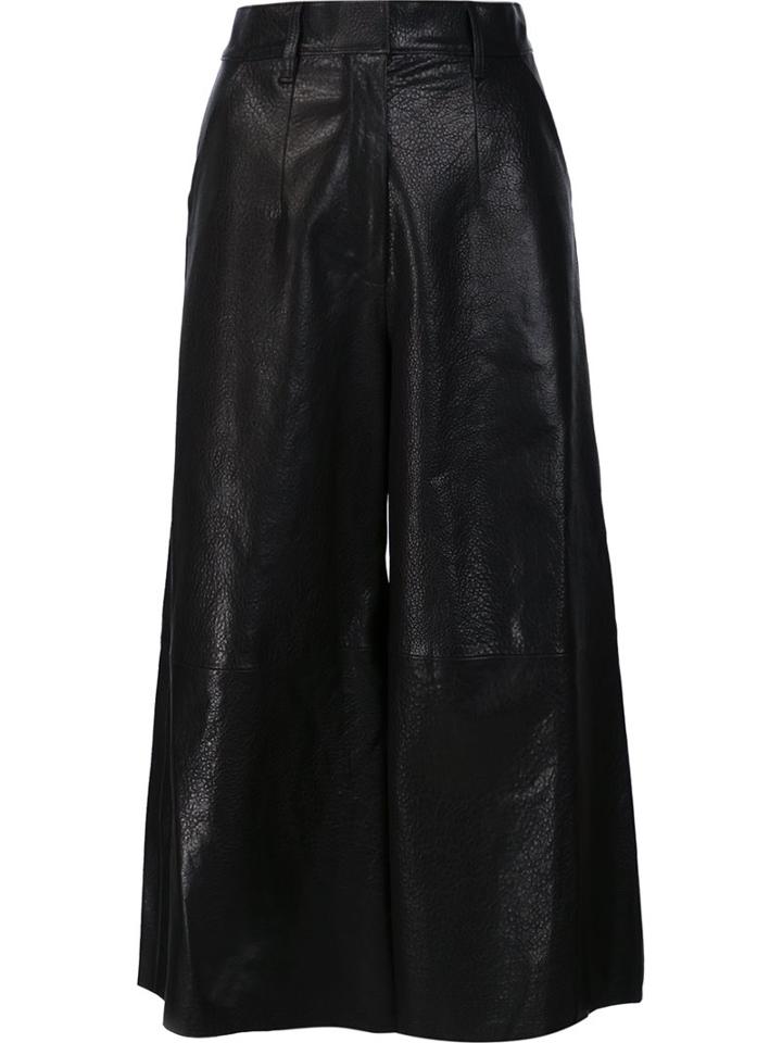 By. Bonnie Young Leather Trousers, Women's, Size: 4, Black, Lamb Skin