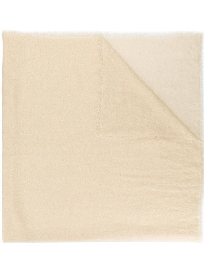 Faliero Sarti Raw Edge Scarf - Nude & Neutrals