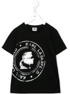 Karl Lagerfeld Kids Logo Print T-shirt, Boy's, Size: 12 Yrs, Black