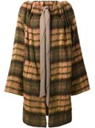 Vivienne Westwood Anglomania Checked Drawstring Coat