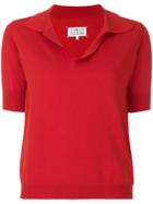 Maison Margiela Collared V-neck Top