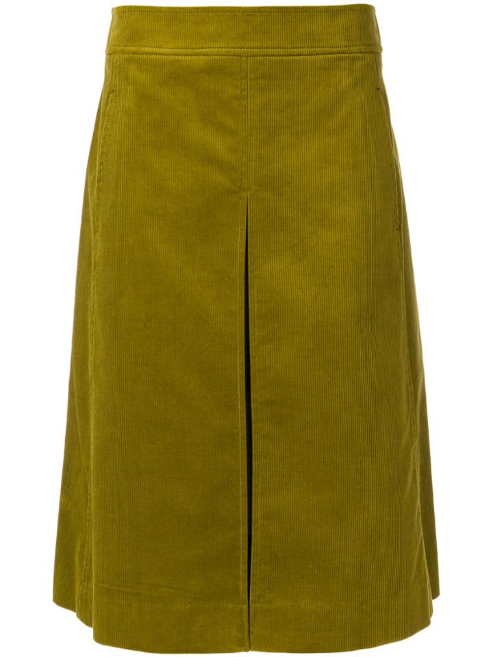 Tory Burch Midi A-line Skirt - Green