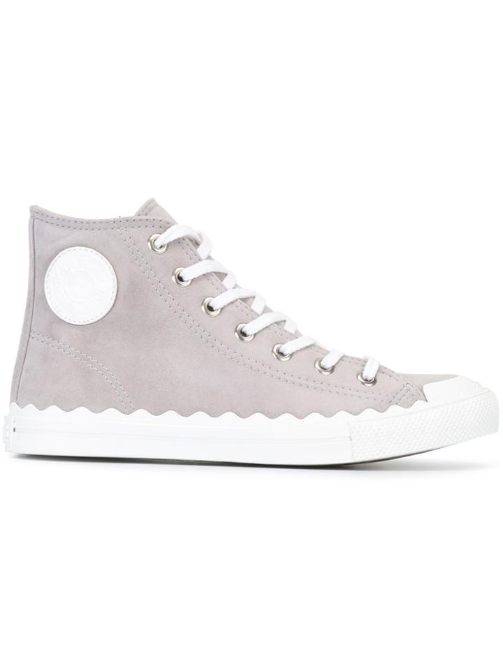 Chloé Kyle Hi-top Sneakers - Grey