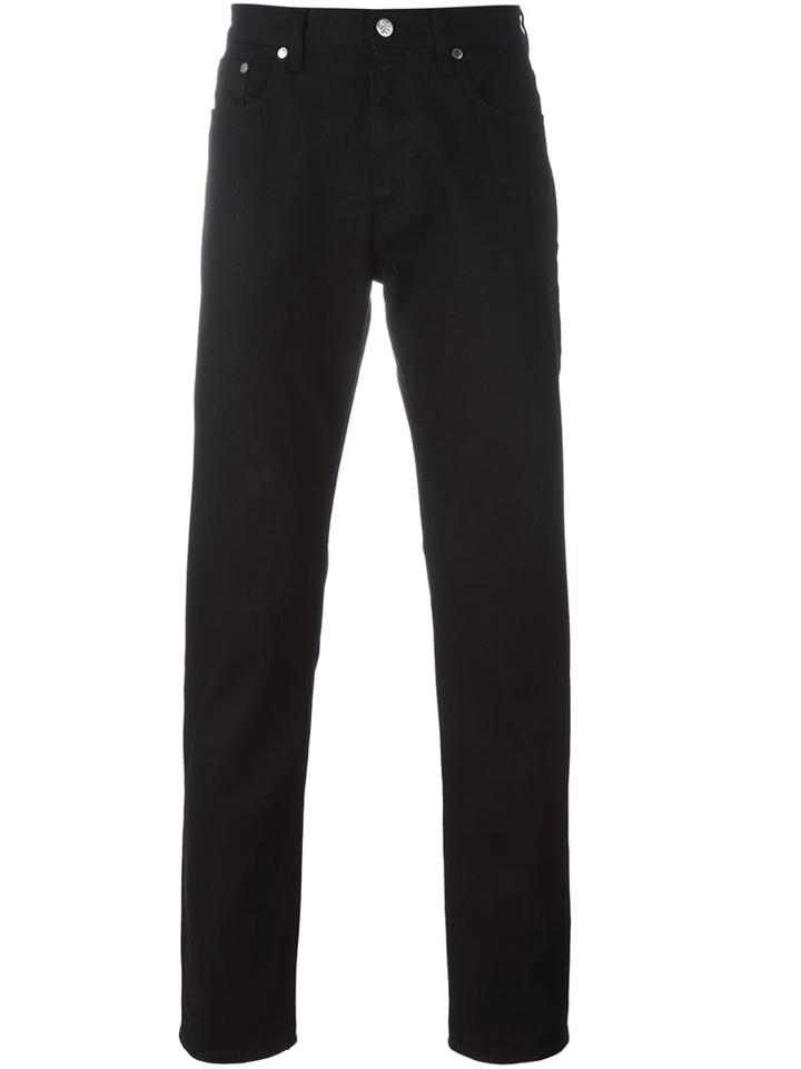 Ps By Paul Smith Stretch Tapered Jeans, Men's, Size: 34, Black, Cotton/polyurethane