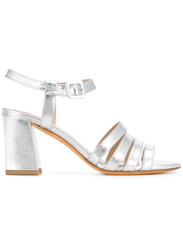 Maryam Nassir Zadeh Block Heel Sandals - Metallic