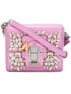 Dolce & Gabbana Embellished Lucia Bag - Pink & Purple