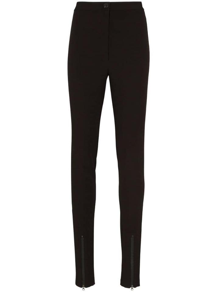 Low Classic Zip-cuff Skinny Trousers - Black