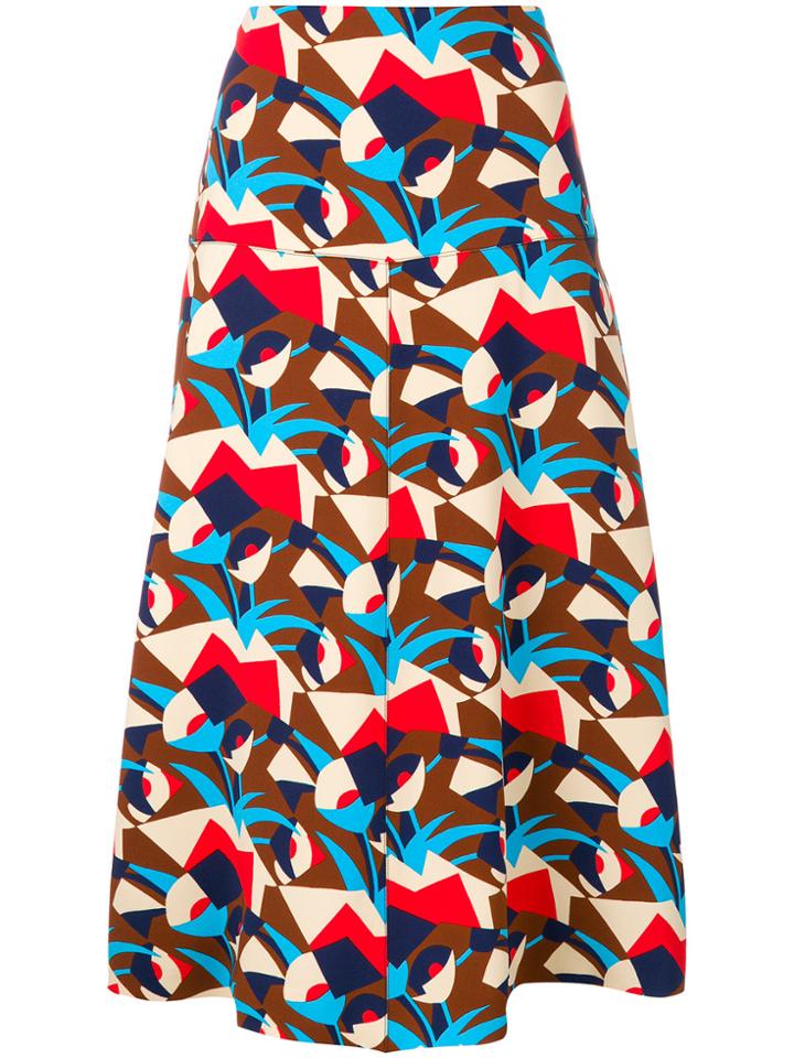 Marni Henne Pattern Skirt - Multicolour