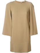 Givenchy Boxy Shift Dress, Women's, Size: 38, Nude/neutrals, Silk/spandex/elastane/viscose